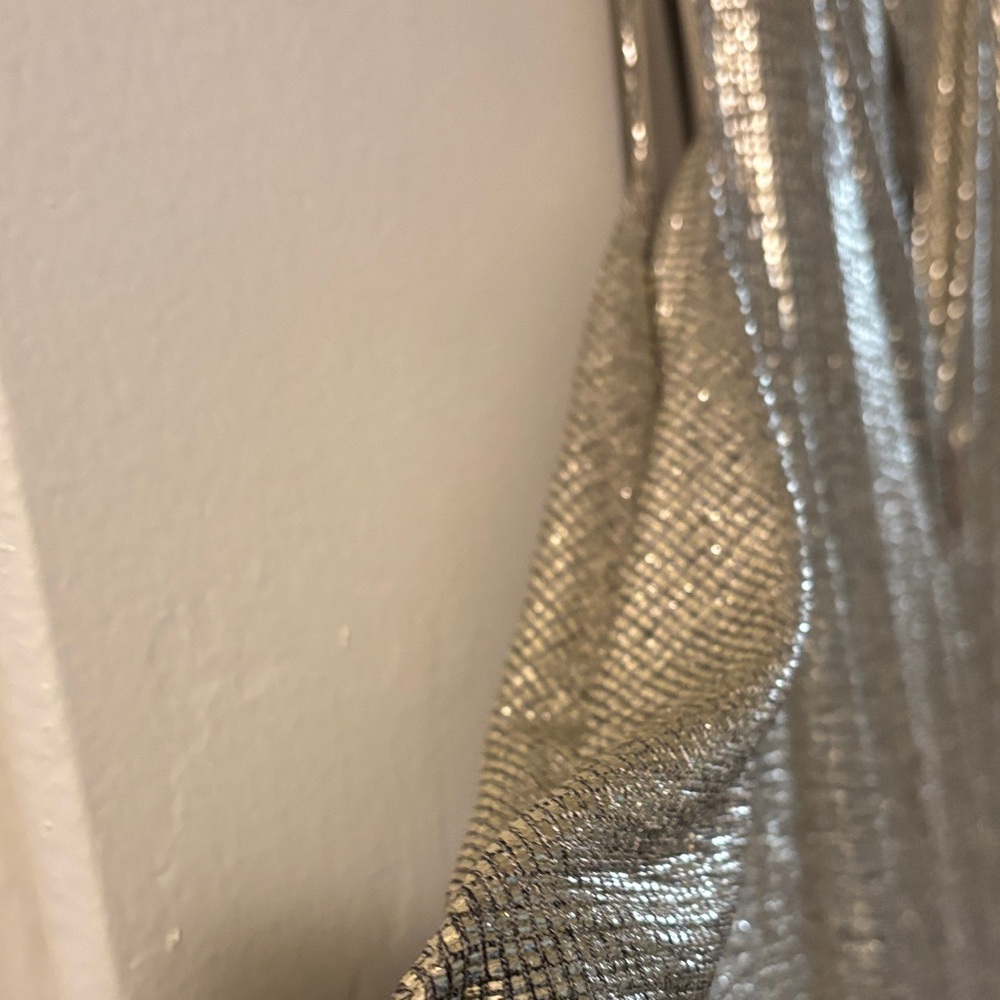 RACHEL Rachel Roy Metallic Silver Midi Dress - Picture 7 of 10